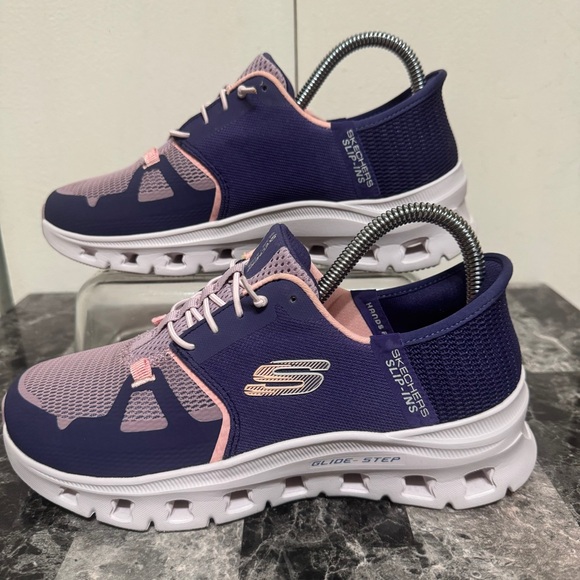 Skechers Slip Ins Womens Sz 7 Glide Step Pro 150420 Purple & Pink Comfort - Picture 2 of 14
